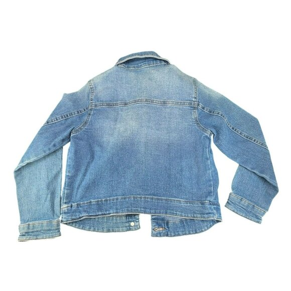 BCBG Girls Denim Jacket Button-Up Medium Wash Size XS 5-6 JJ3921 - Picture 5 of 7